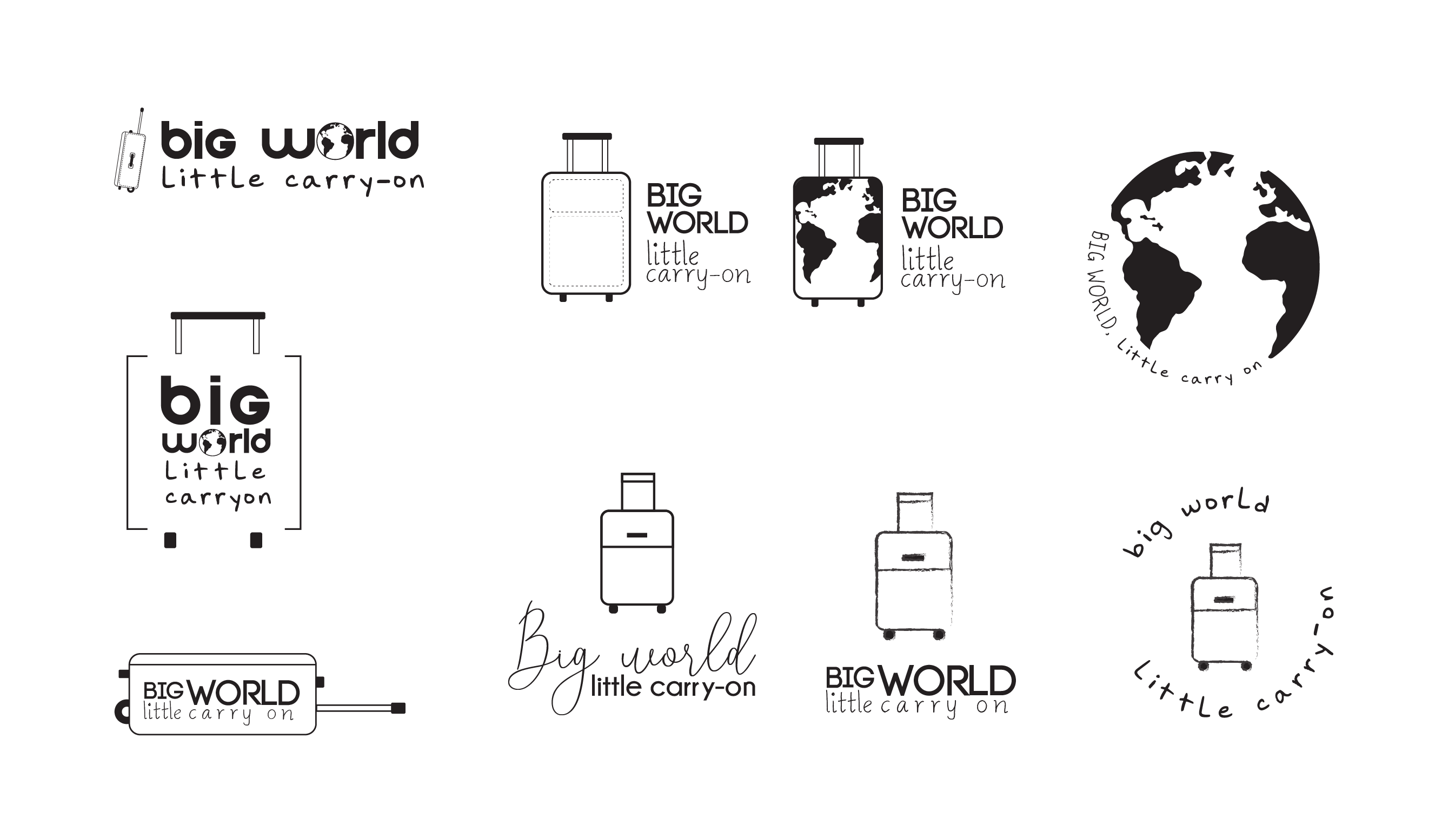 Initial logo design - Traveling logos